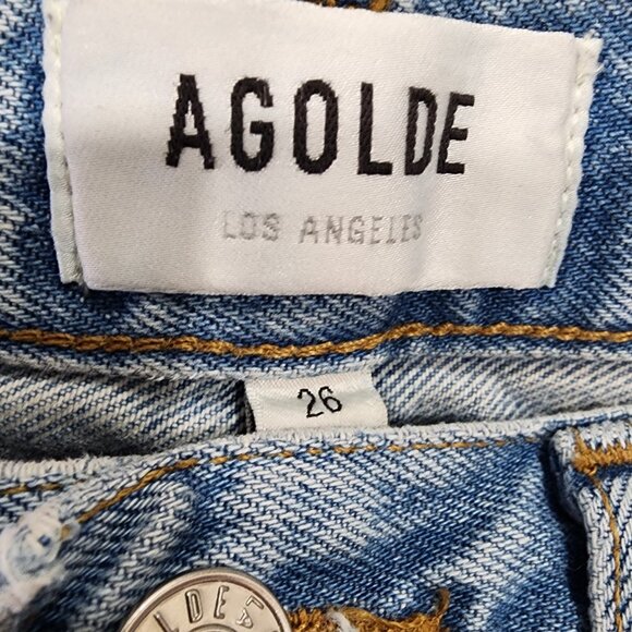Agolde Cargo Jeans Cooper Light Wash Organic Denim Utility Carpenter Women's 26 - Picture 4 of 11